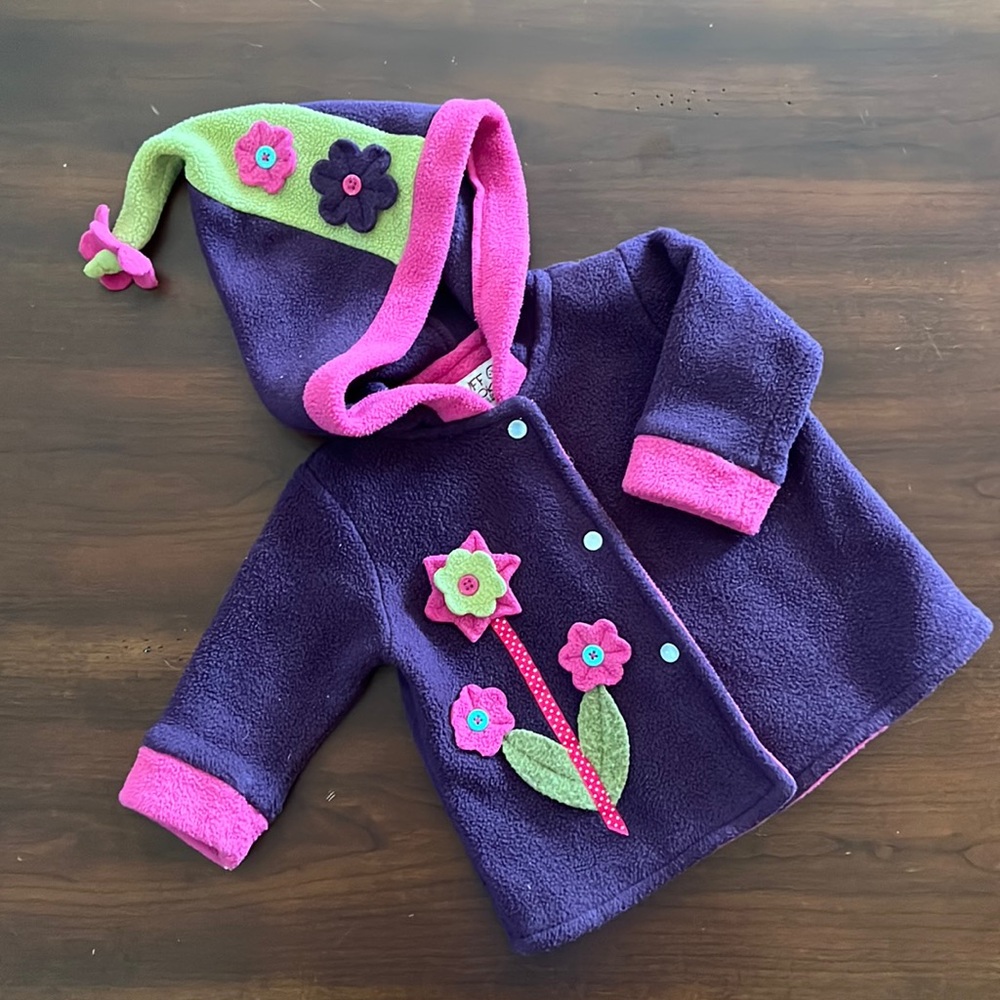 Blossom Hooded Coat - Size 6-12 months